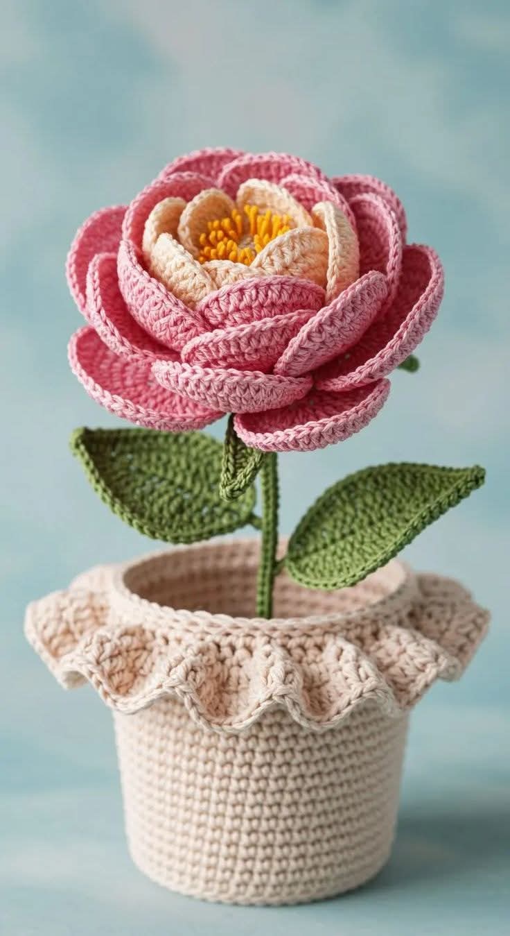 Hermosa Flor Tutorial y Patrón