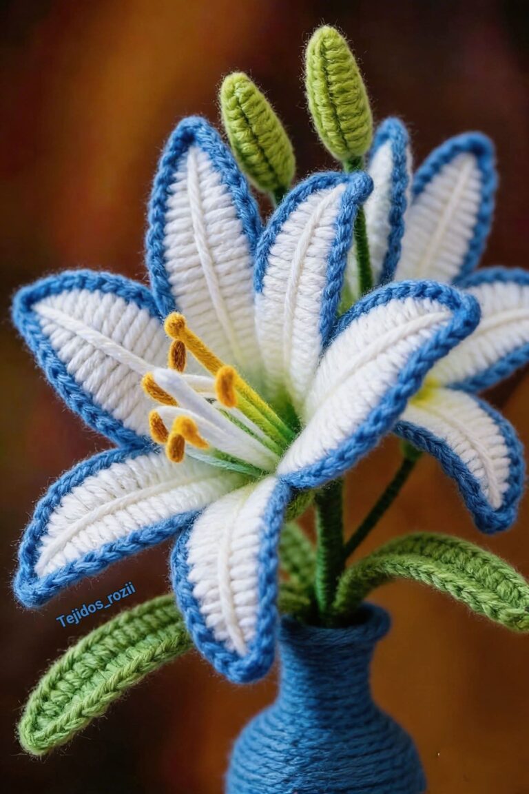 Hola tejedoras hoy enseñaré a tejer flores…