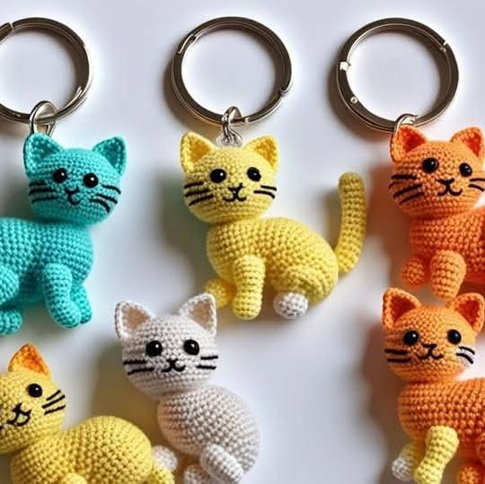 Hola tejedoras te enseñaré a tejer llavero..